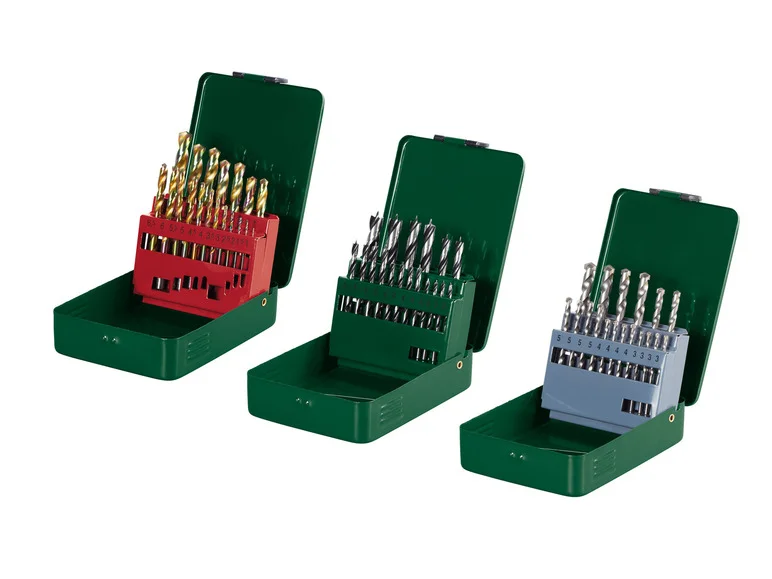 Conjunto de brocas PARKSIDE® para aço, madeira ou pedra.