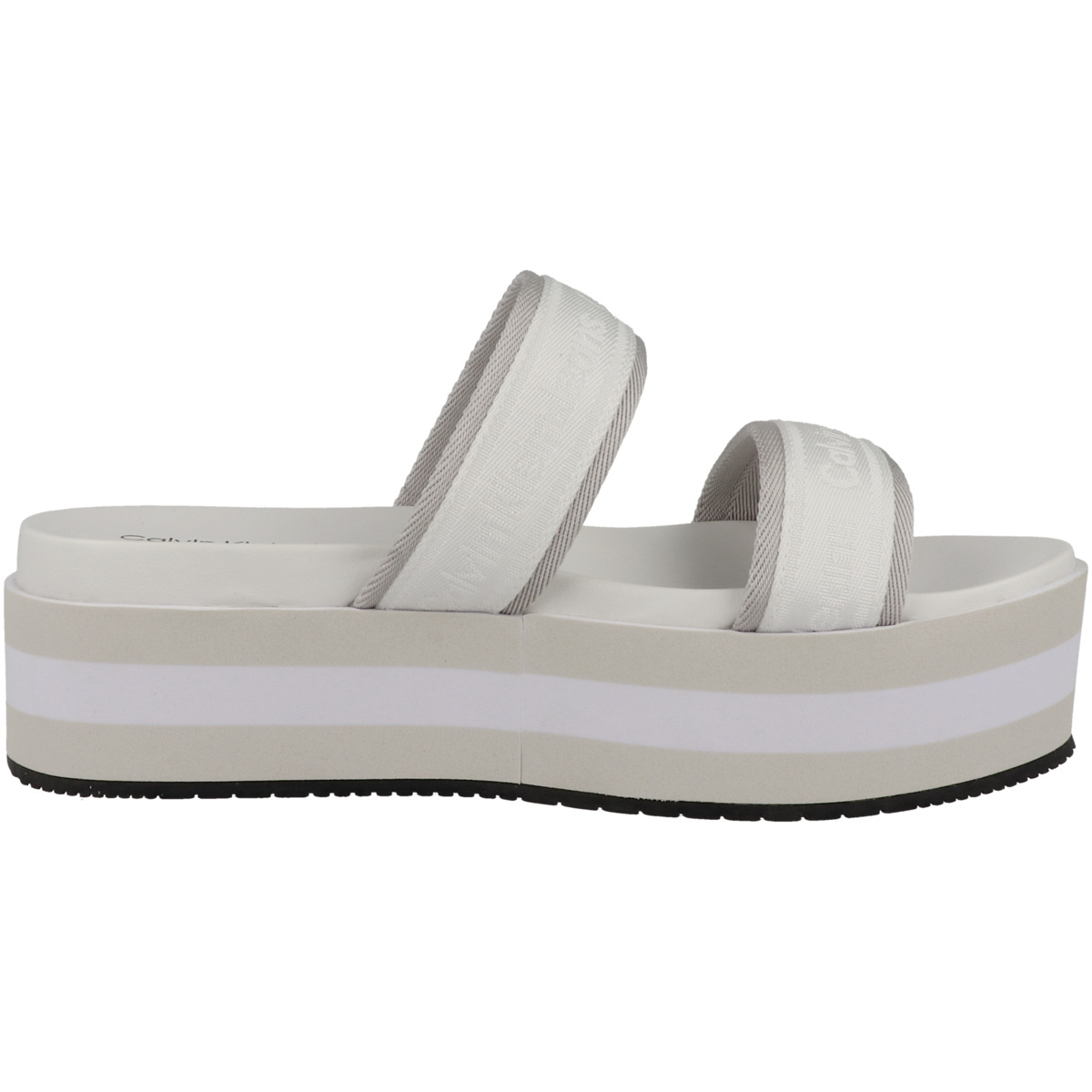 Calvin Klein Jeans Flatform Sandal Twostrap Sandale weiss