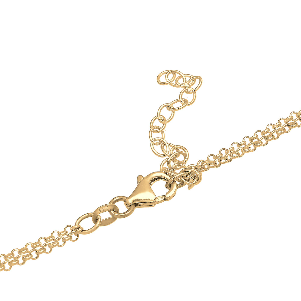 Elli Elli Collier Couche Plaquettaire Maritime Corail Rouge Collier Femme  Plaqué Or A collier