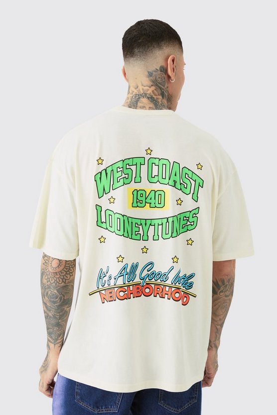 Tall Oversize T-Shirt mit lizenziertem Looney Tunes Print