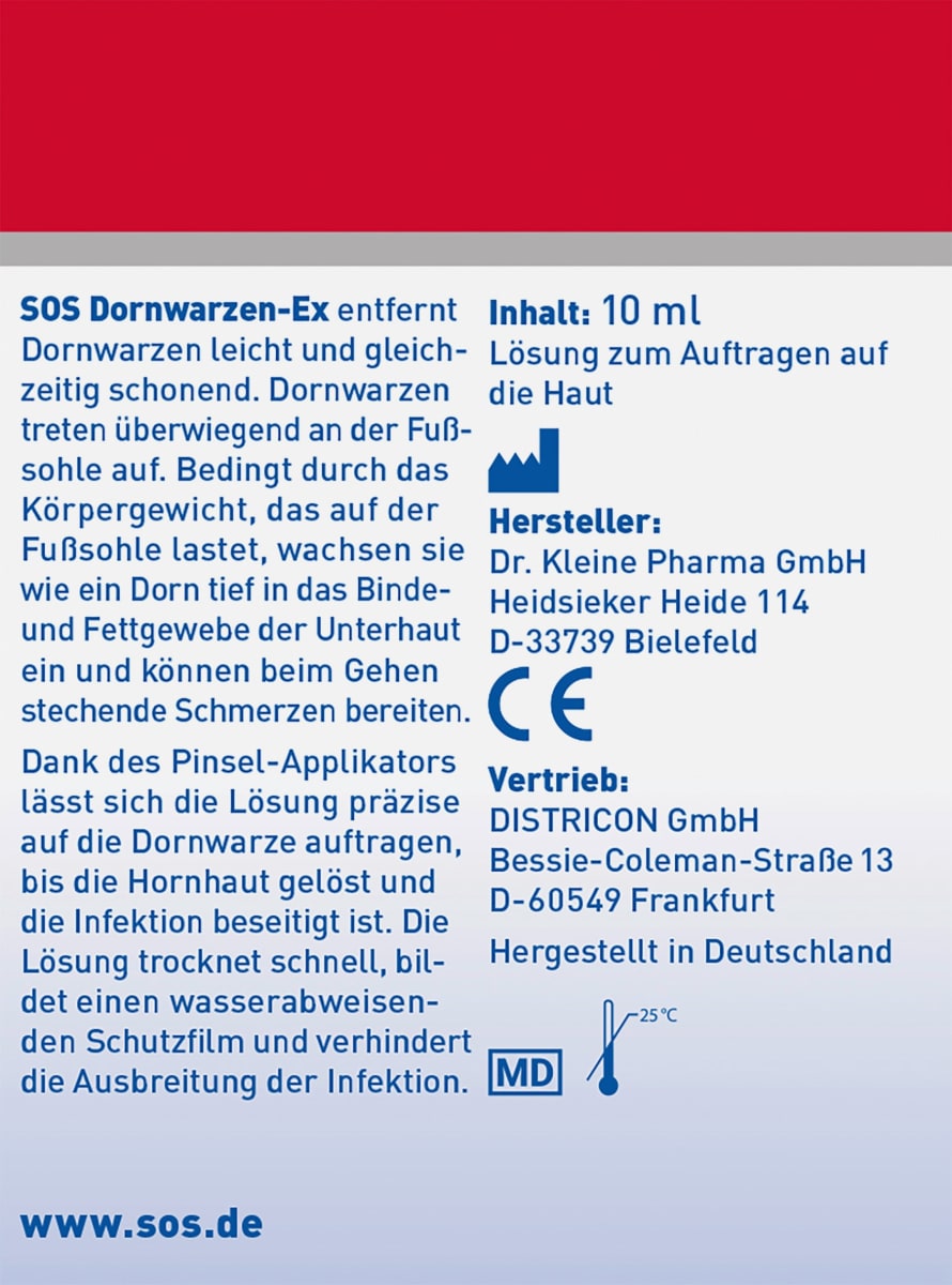Warzen Entferner Dornwarzen-Ex, 10 ml