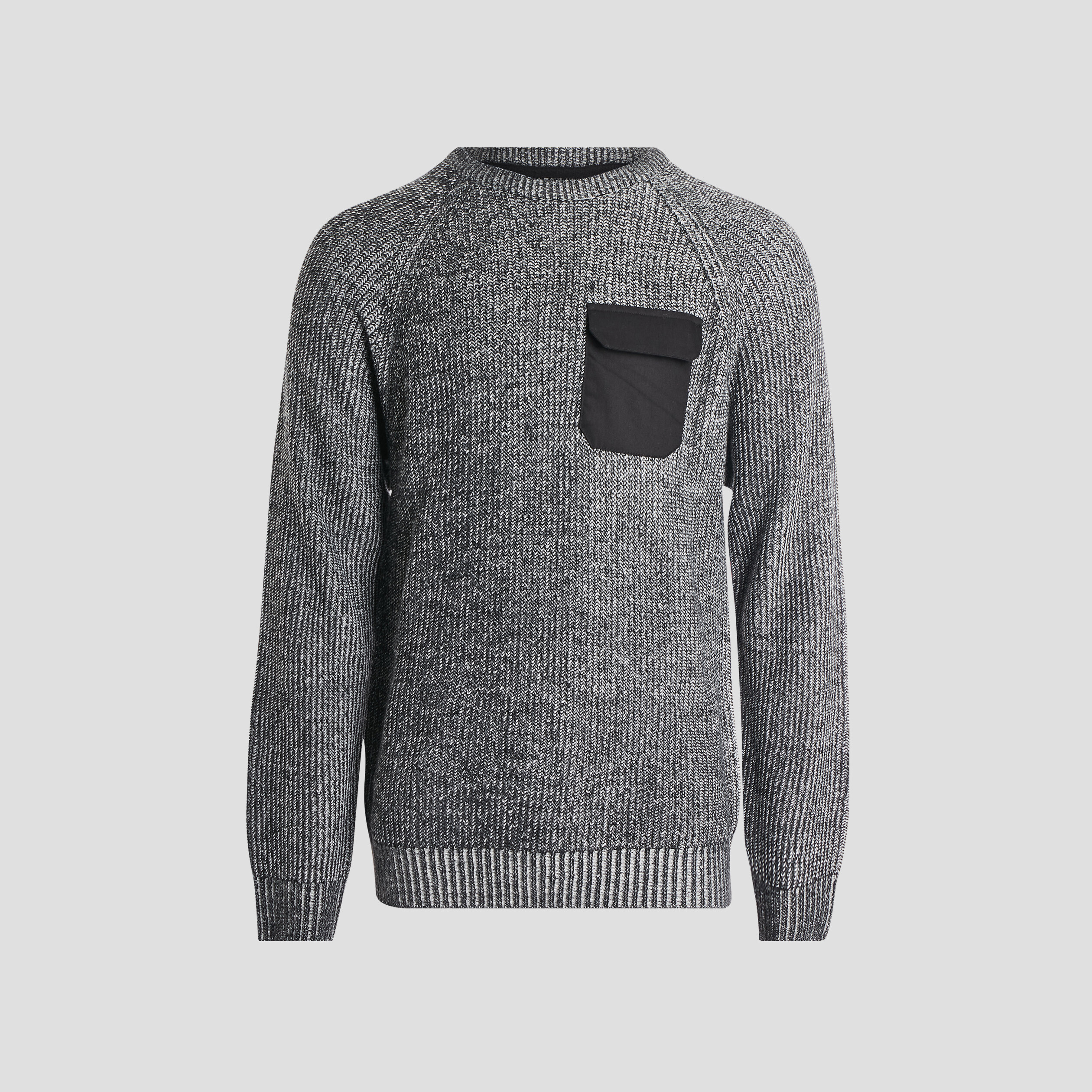Pull avec poche gris foncé homme | La Halle