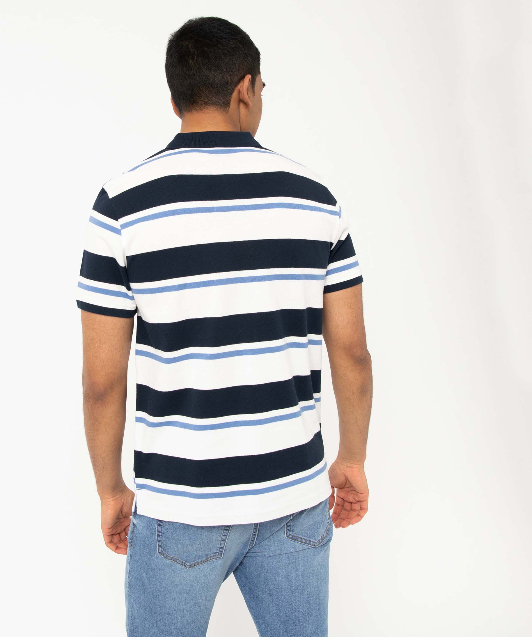 Polo homme à rayures multicolores raye | GEMO