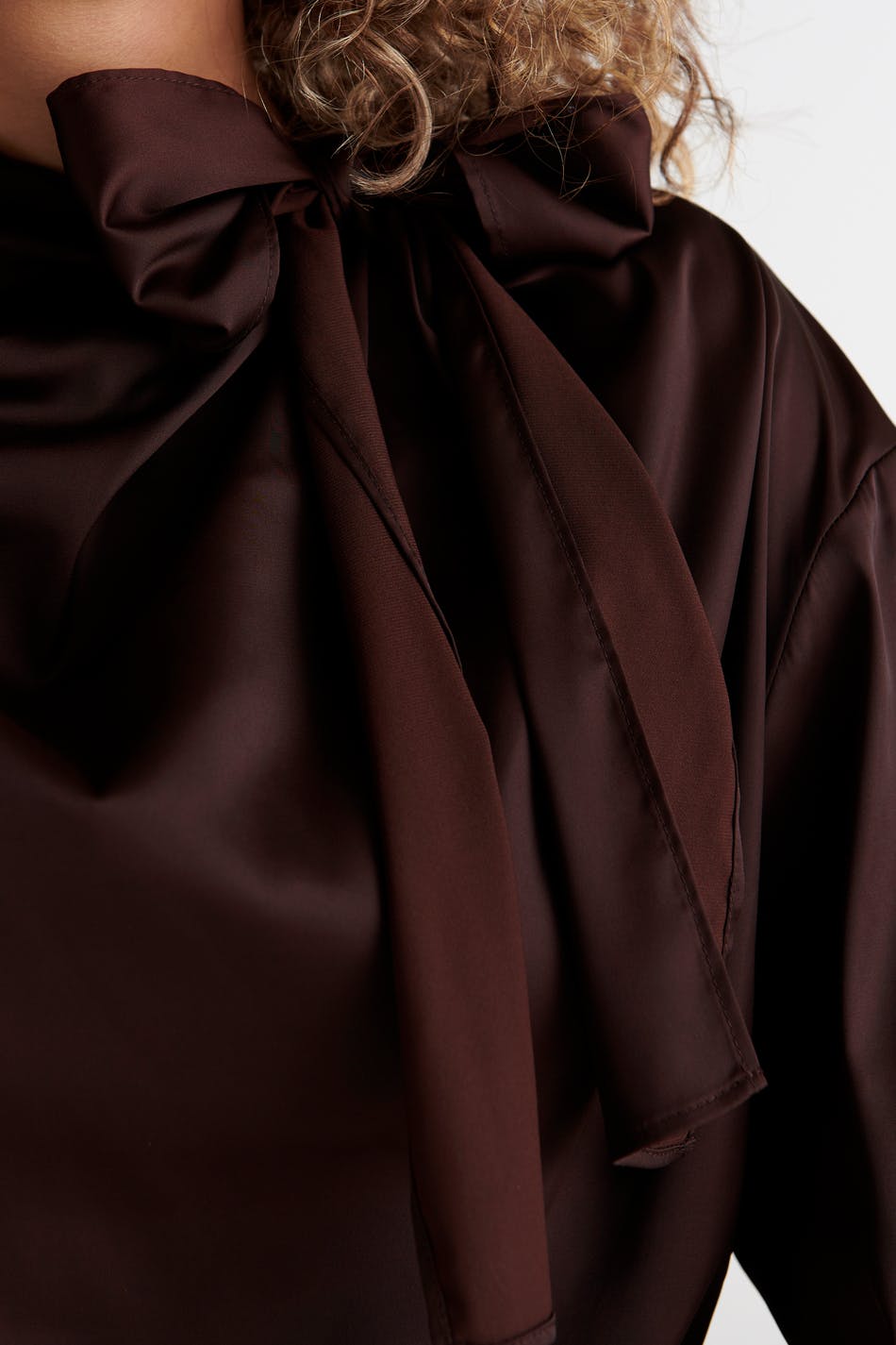 Holly tie neck blouse