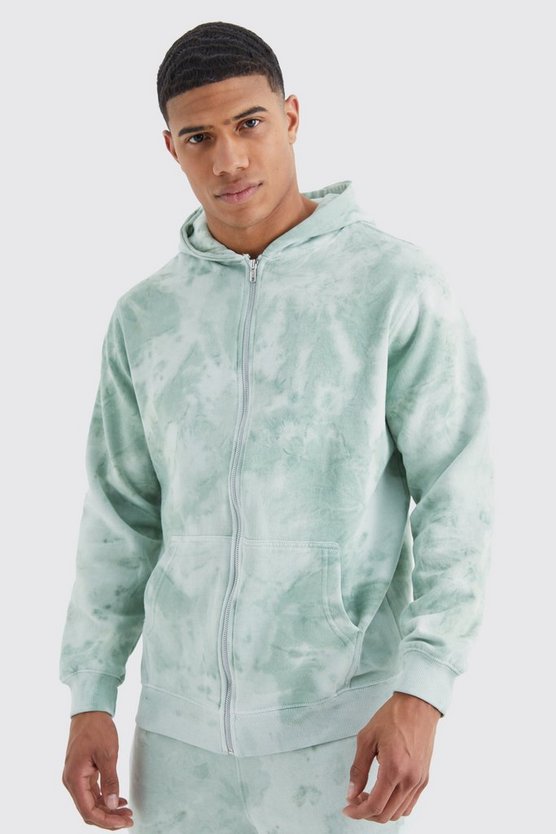 Batik Hoodie mit Reißverschluss