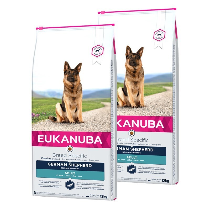 EUKANUBA Hundetrockenfutter EUKANUBA Breed Specific Deutscher Schäferhund 2x12 kg