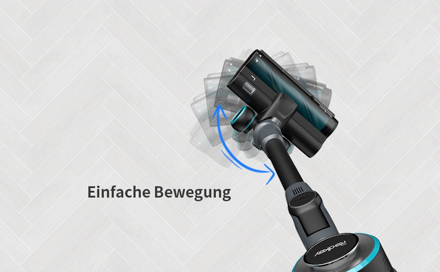 Redkey Akku-Handstaubsauger F10, 400,00 W, Ohne Tasche, 23000Pa Hohe Saugleistung,bis zu 60 Min, Faltbarer Handstaubsauger
