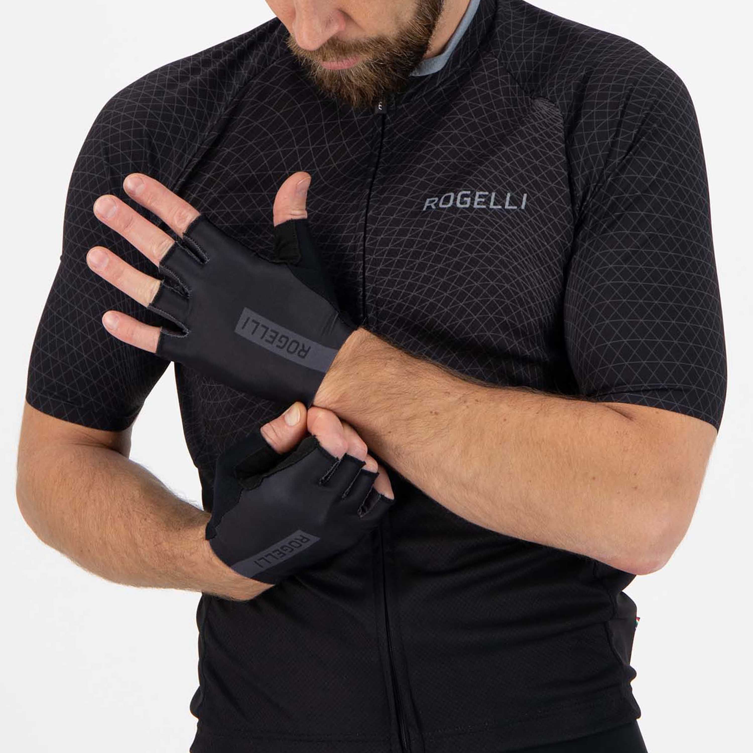 Rogelli Pace Schwarz Herren Fahrradhandschuhe