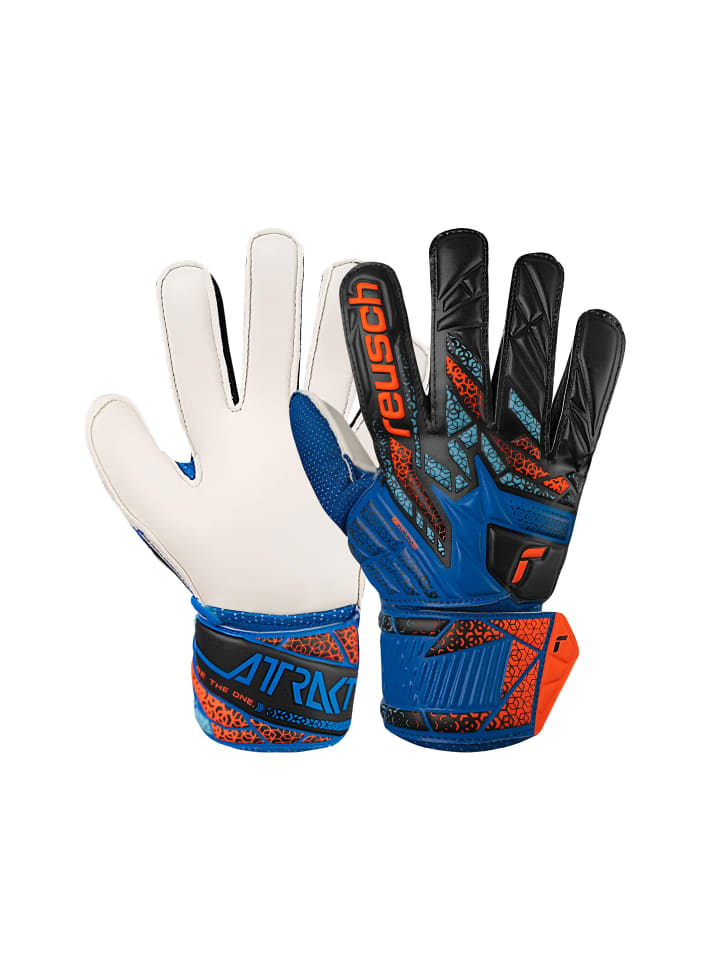 Reusch Torwarthandschuhe Attrakt Solid Junior in 4467 electric blu/shock. orang günstig kaufen