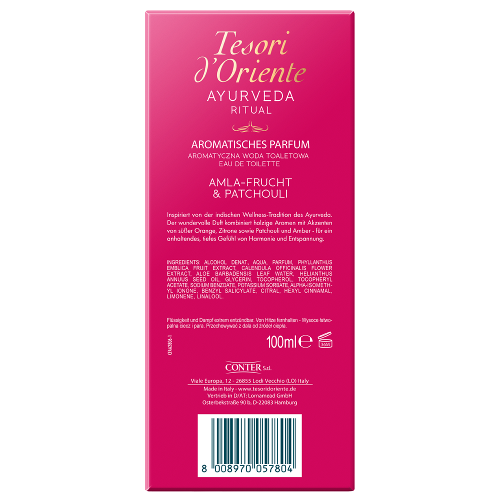 Tesori d´ Oriente Eau de Toilette Ayurveda 100 ml
