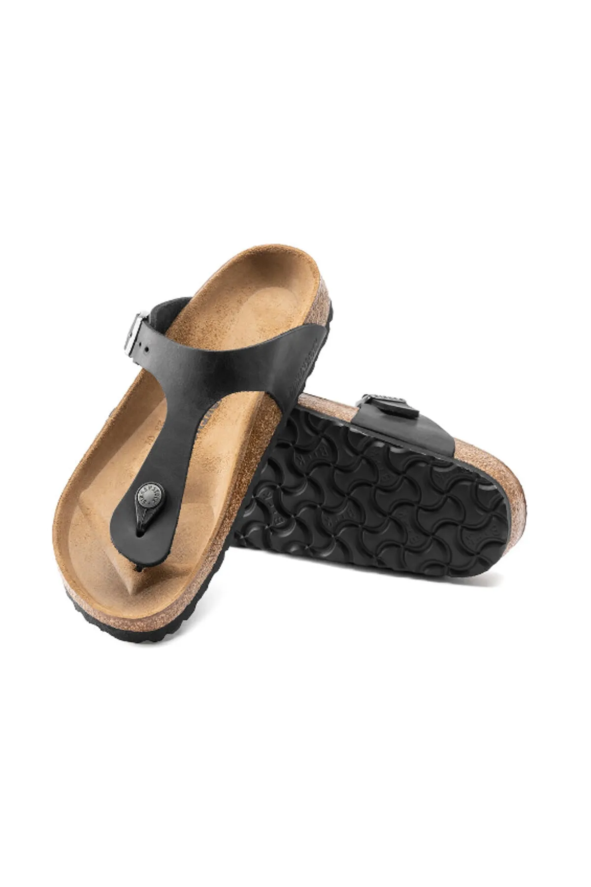 Birkenstock  Pantolette - Schwarz - Flacher Absatz