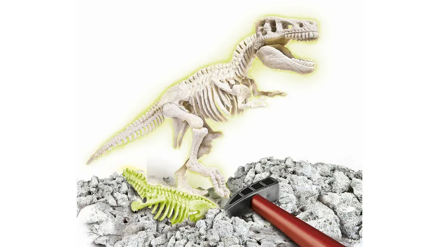 Clementoni - Galileo - Ausgrabungs-Set - T-Rex fluoreszierend