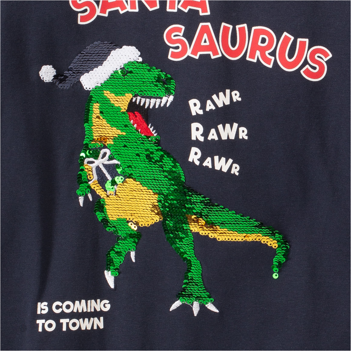 Jungen Langarmshirt mit Weihnachts-Motiv