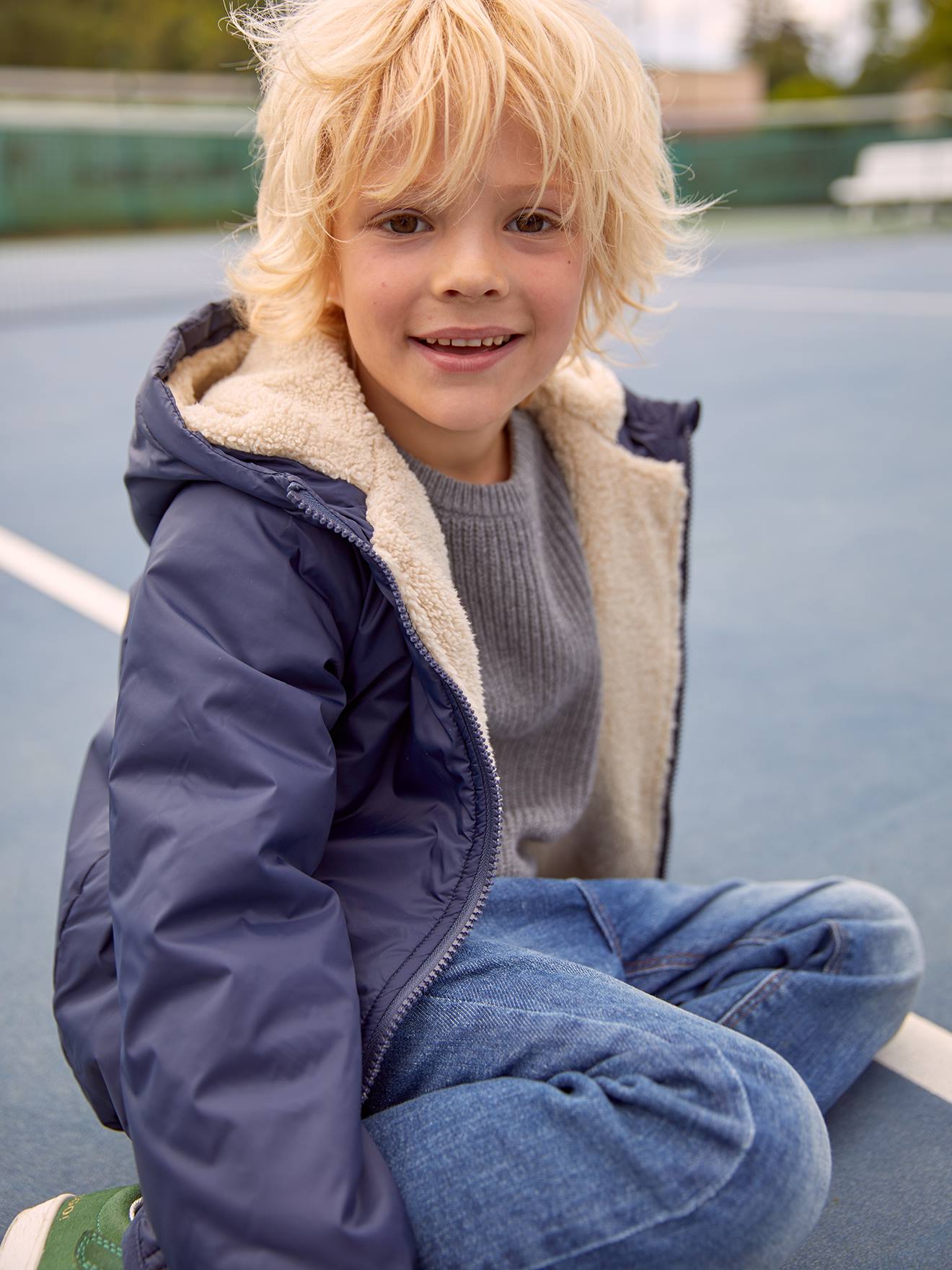 Vertbaudet Jungen 3-in-1-Jacke mit Recycling-Polyester - braun