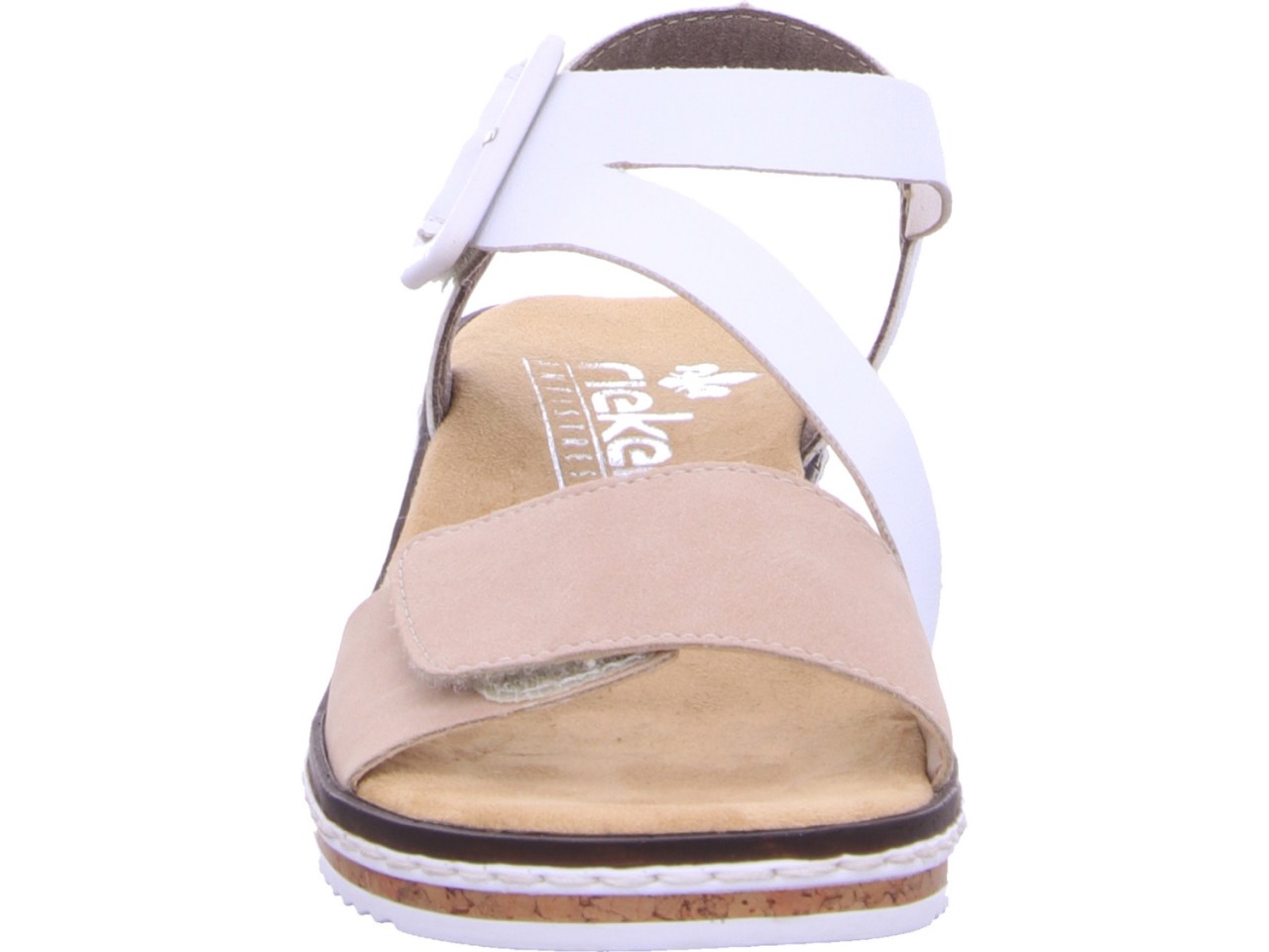 RIEKER Klassische Sandalen weiss
