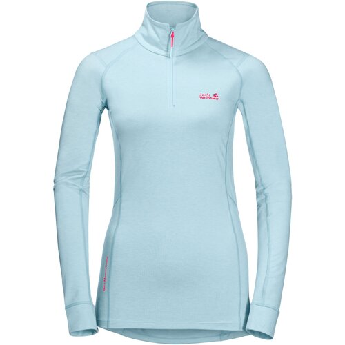 DAMEN SHIRT SNOW SKY HALFZIP