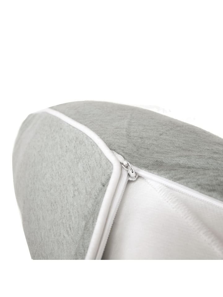 nordic coast company  Stillkissen Bezug in Grau - (L) 180 cm  günstig kaufen 180x30 cm