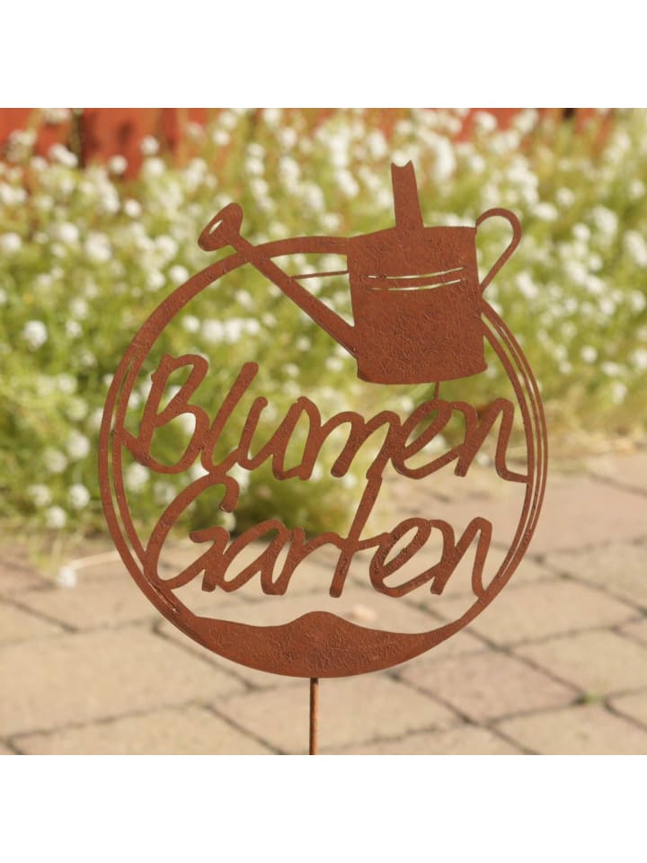 UNUS Gartenstecker Rost Blumengarten in Braun günstig kaufen onesize