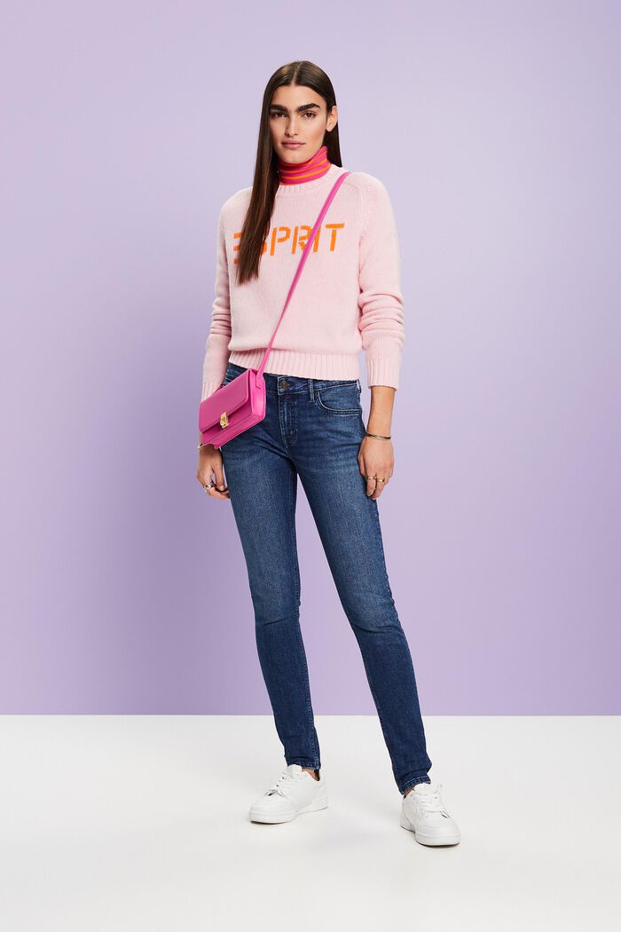 Skinny Jeans mit mittlerer Bundhöhe