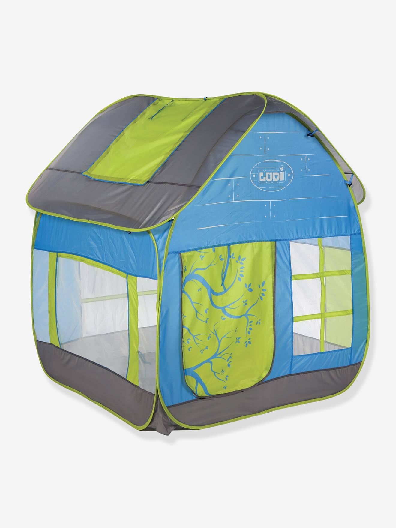 Tente anti-UV Maison Cottage LUDI bleu