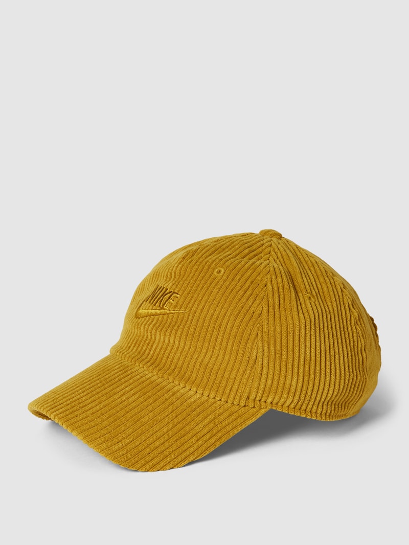 Basecap mit Label-Stitching in cognac