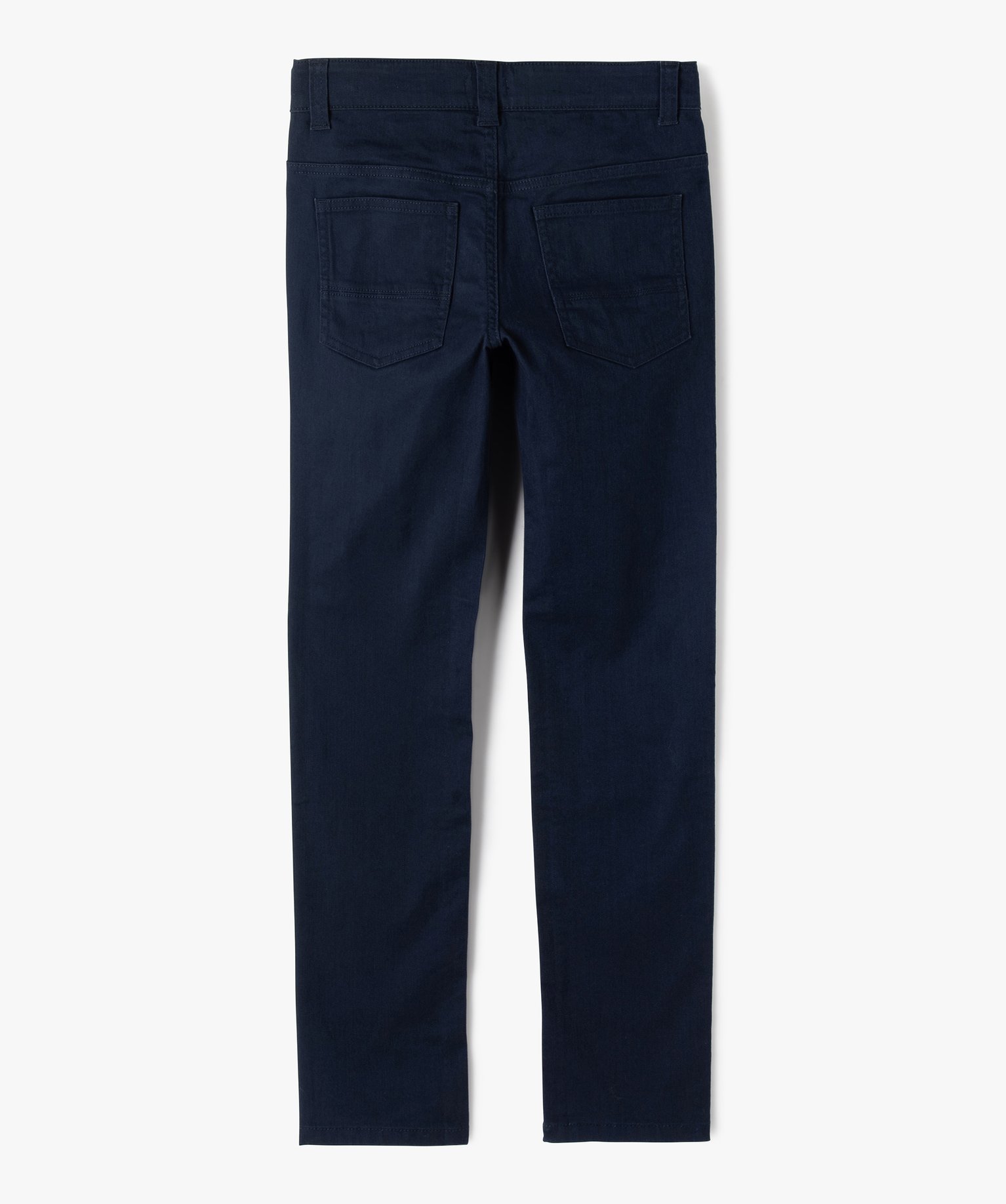 Pantalon Garçon style jean slim 5 poches marine | GEMO