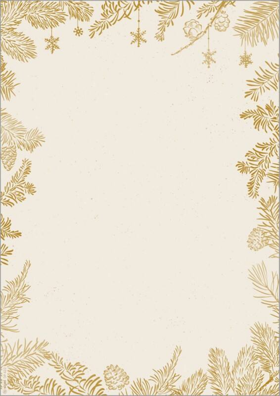 Sigel Briefpapier Golden Christmas DIN A4 90 g/m² Gold 100 Stück