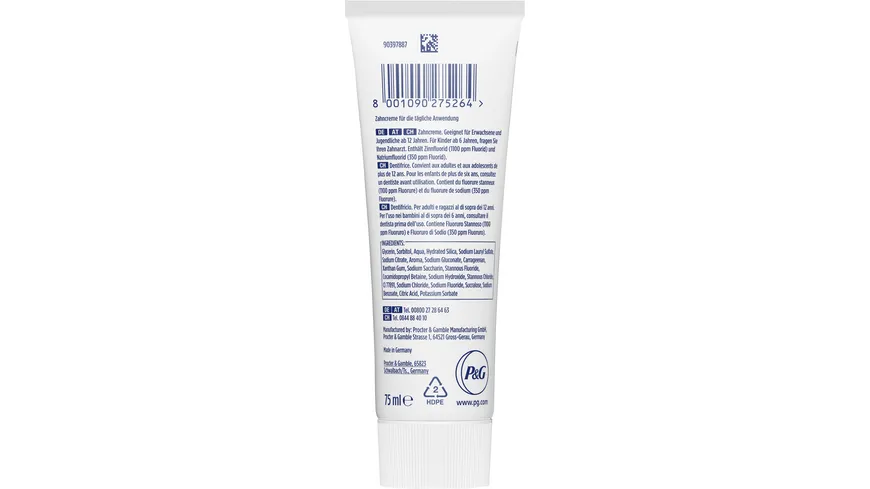 Oral-B Zahnpasta Pro-Science Advanced Zahnschmelzstärkung & -regeneration 75 ml