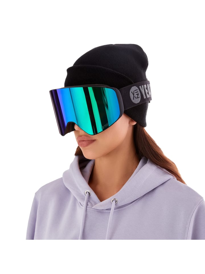 YEAZ APEX Magnet-Ski-Snowboardbrille grün verspiegelt/schwarz in grün günstig kaufen onesize