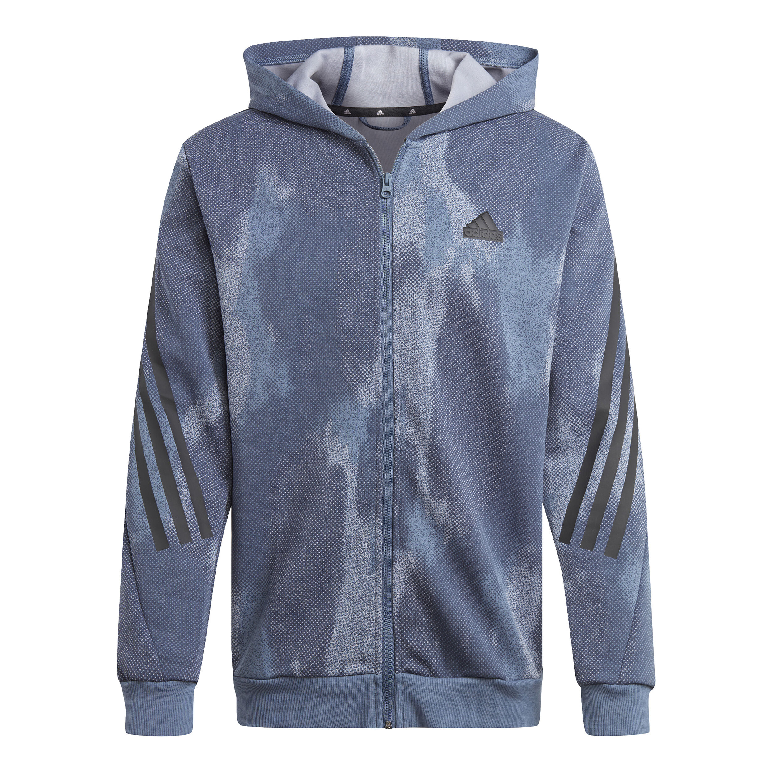 Future Icon 3 Stripes Sweatjacke Herren - Blau, Grau