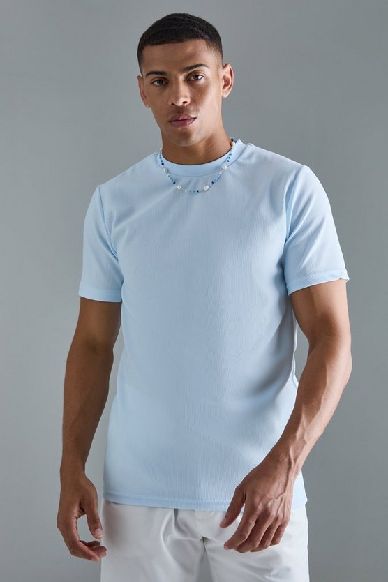 Slim-Fit Ottoman T-Shirt