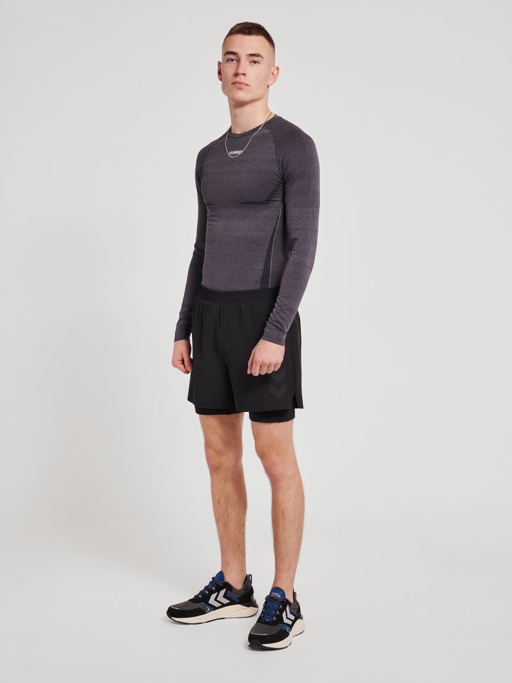 Hummel Hummel T-Shirt Raglanärmel Hmlte Mike Multisport Herren in BLACK/ASPHALT MELANGE günstig kaufen XL