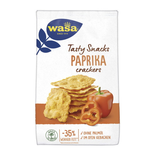 Wasa Tasty Snacks Paprika Crackers 150G