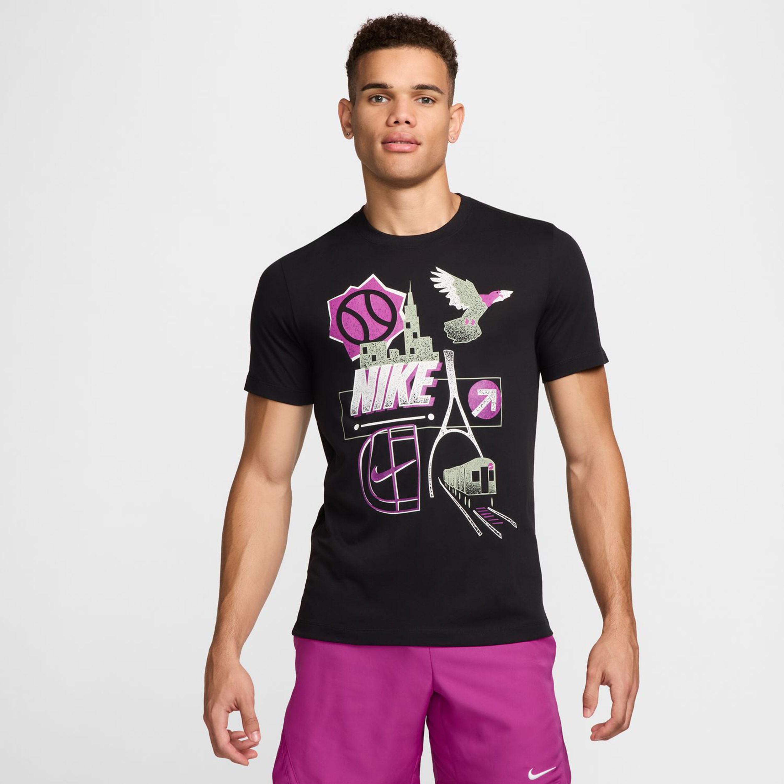 Dri-Fit OC T-Shirt Herren - Schwarz, Mehrfarbig