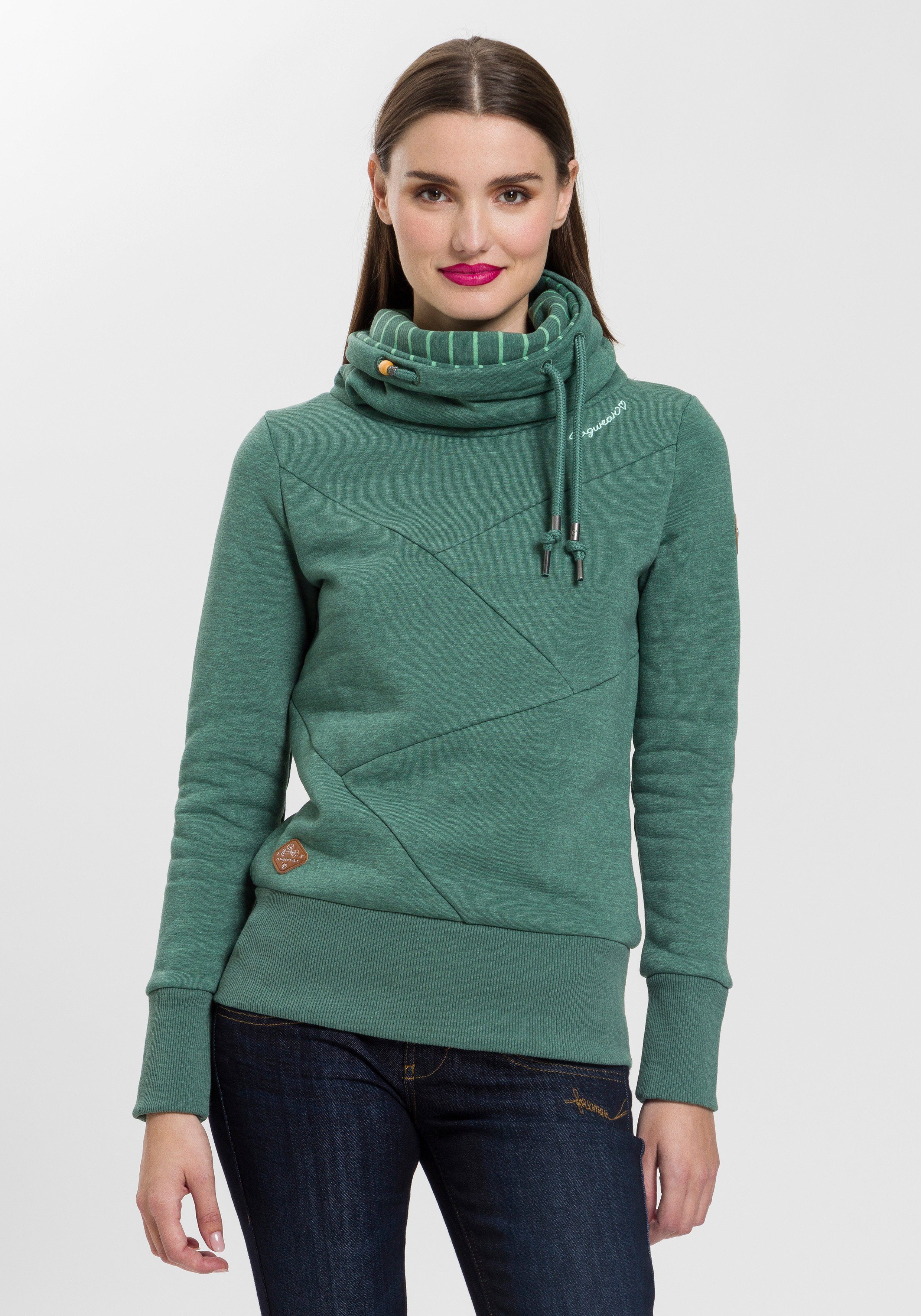 Ragwear Sweater VIOLLA mit hohem Stehkragen