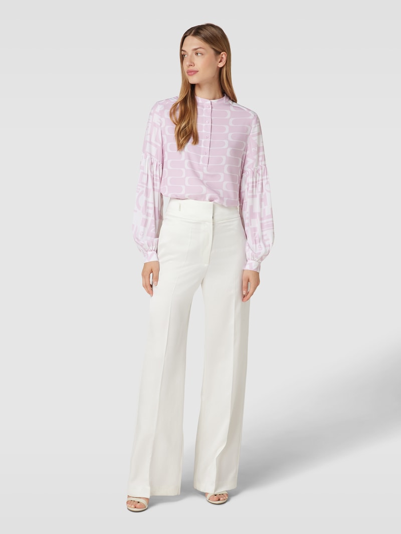 Bluse mit Knopfleiste in altrosa