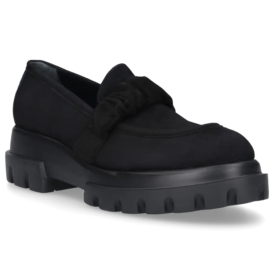 AGL Attilio Giusti Leombruni - Loafer CELESTE Nubukleder - schwarz