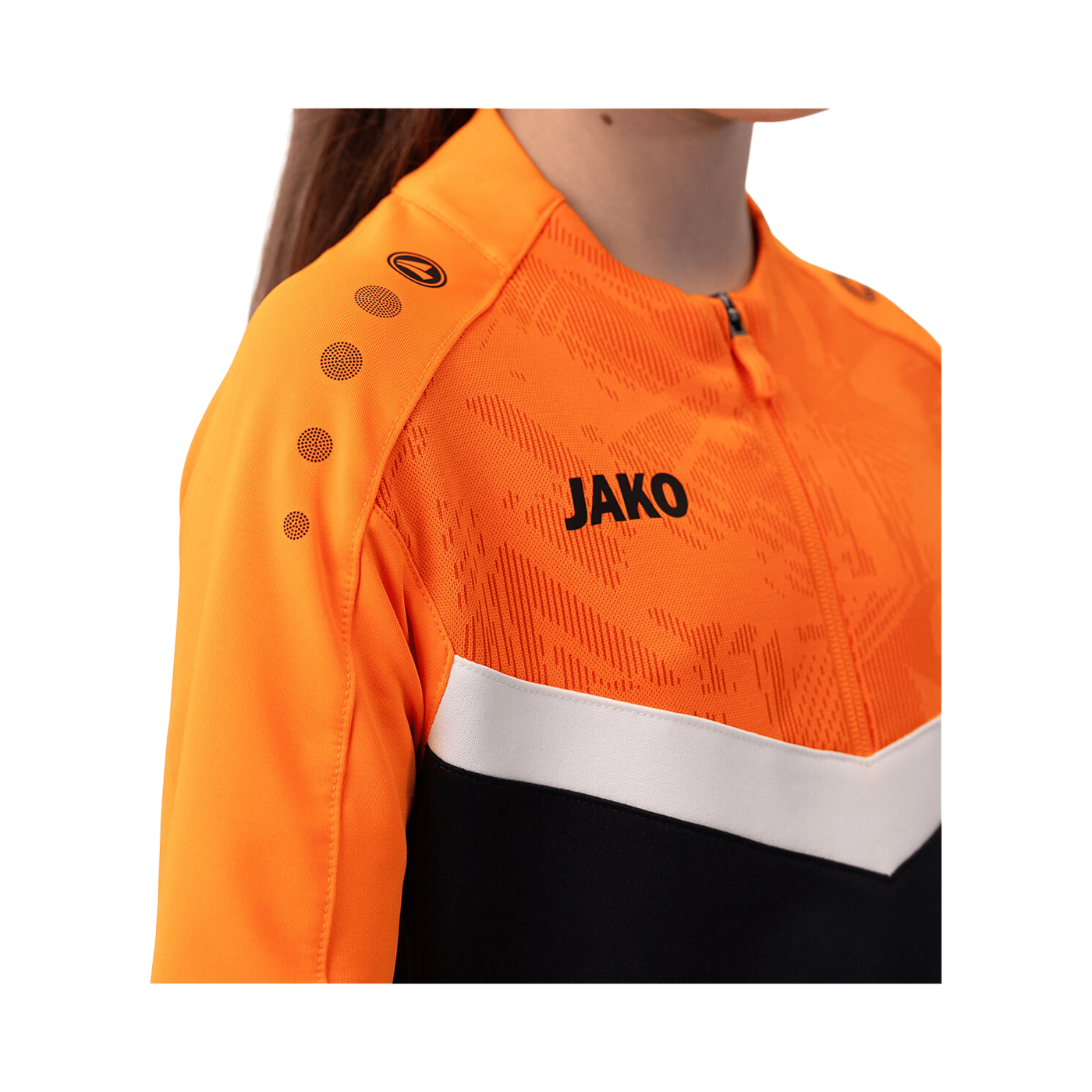 JAKO Iconic HalfZip Sweatshirt Kids Schwarz F807