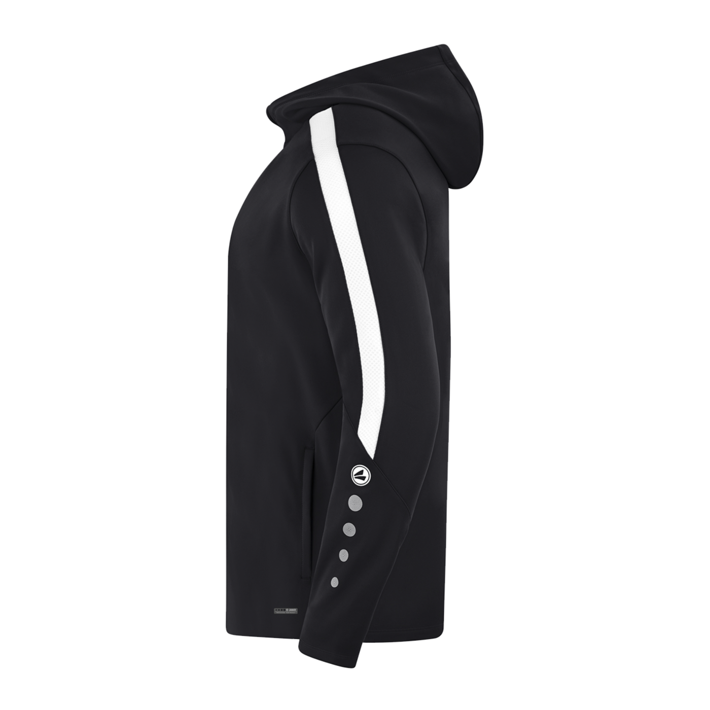 JAKO Power Kapuzenjacke Kids Schwarz Weiss F800