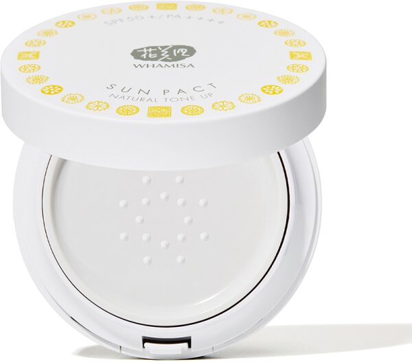 WHAMISA Organic Flowers Sun Pact Natural Tone Up Sonnencreme