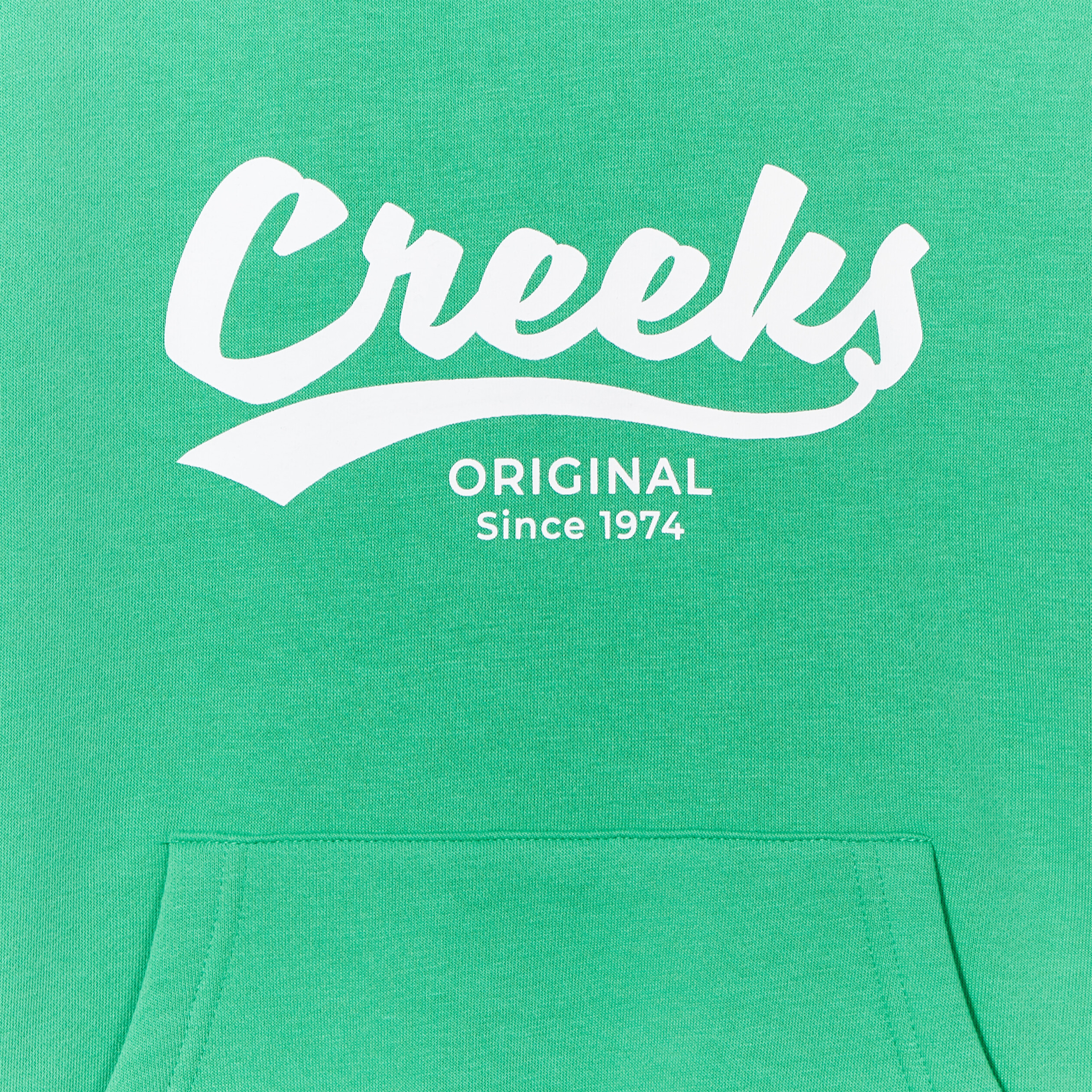 Sweat oversize à capuche hoodie Creeks vert fille | La Halle