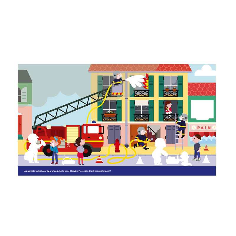 Livre Les autocollants les pompiers - Lito