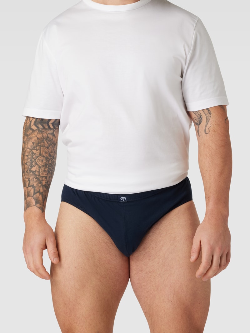 PLUS SIZE Slip im 3er-Pack Modell 'DAYTONA' in blau