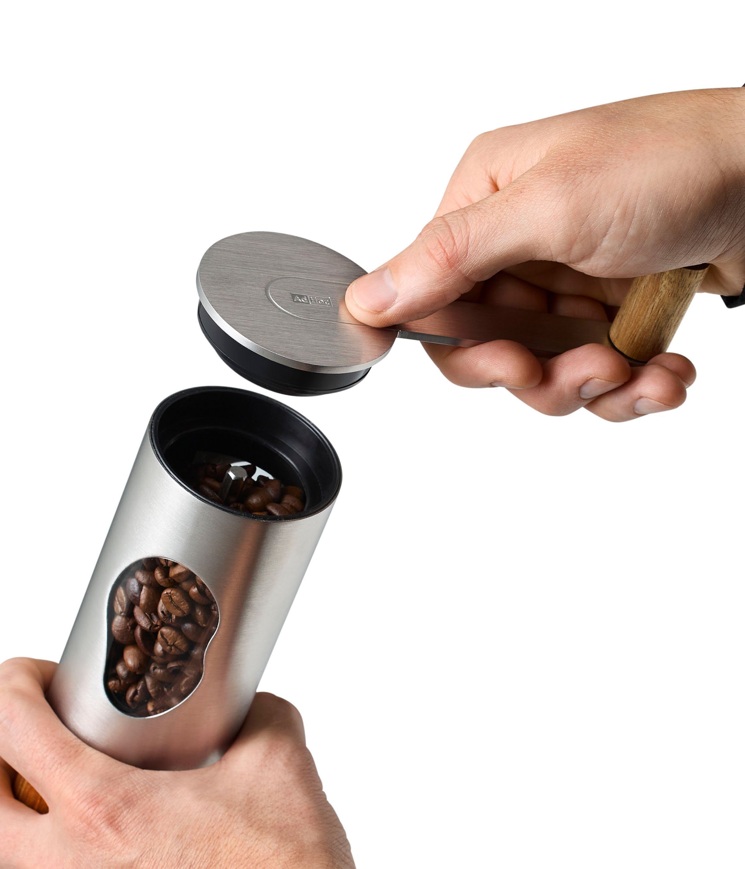 AdHoc Kaffeemühle MRS. BEAN, 50,00 g Bohnenbehälter, Mühle für ganze Bohnen mit genauer Mahlgradeinstellung