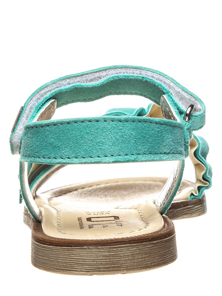 TREVIRGOLAZERO Leder-Sandalen in Türkis günstig kaufen