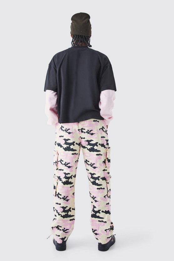 Lockere Camouflage Cargo-Hose