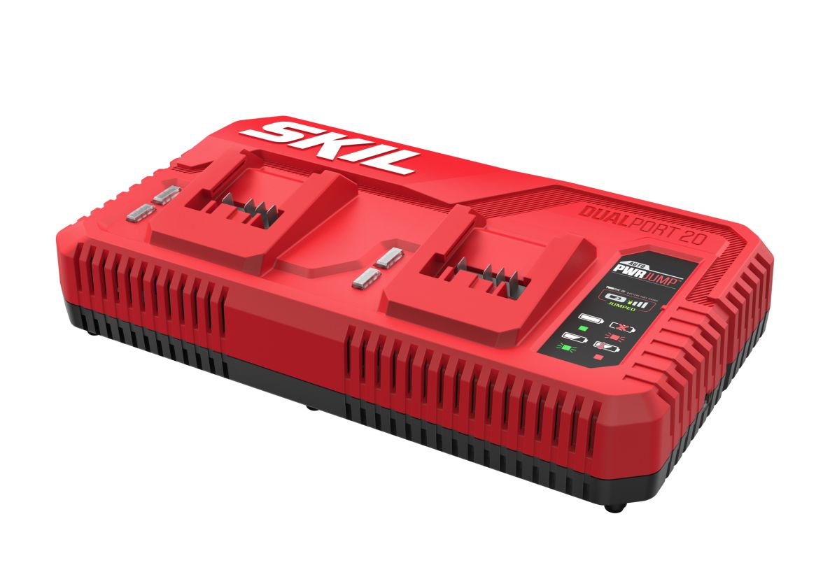 SKIL CR1E3132AA 20V Schnellladegerät PWRJump für 2 Akkus PWRCORE 20