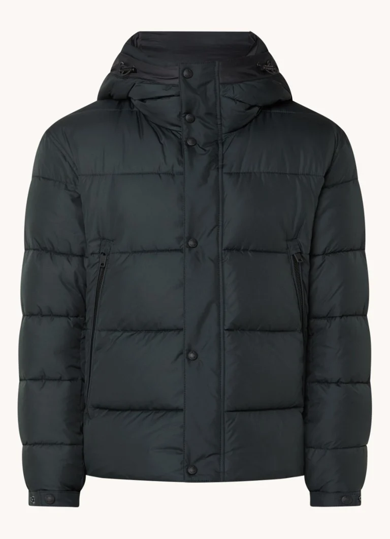 Giacca imbottita HUGO BOSS Omaris con tasche con zip e cappuccio