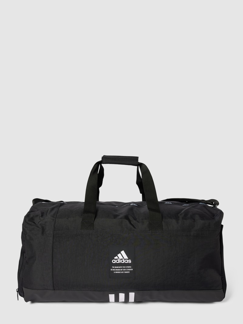Duffle Bag mit Label-Print in schwarz