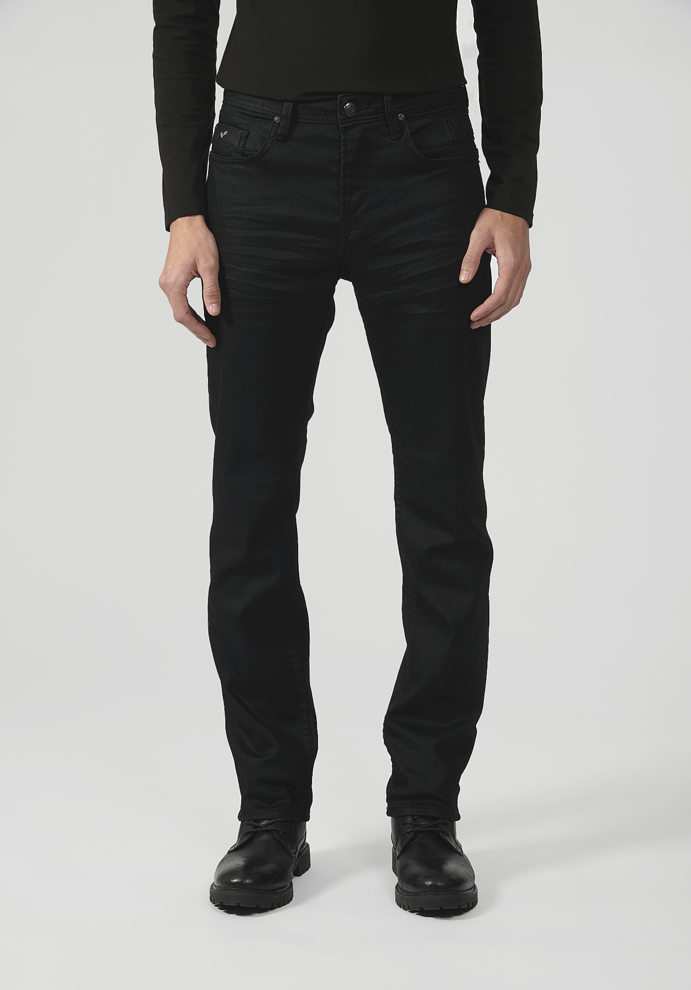 TOBY   Jean noir straight Homme